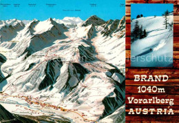 72759985 Brand Vorarlberg Panoramakarte Brand - Andere & Zonder Classificatie