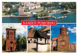 72759949 Kamien Pomorski Fliegeraufnahme Kirche Brunnen Turm  - Polen