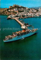 72759417 Ibiza Islas Baleares Fliegeraufnahme Dampfer  Ibiza - Autres & Non Classés