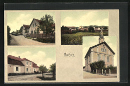 AK Racice, Strassenpartien, Panorama, Gebäudeansicht  - Tchéquie