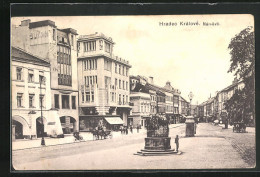 AK Königgrätz / Hradec Kralove, Marktplatz Mit Geschäften Und Altem Brunnen  - Repubblica Ceca