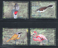 1999  Oiseaux  Sc 909-912  Oblitérés - Haïti