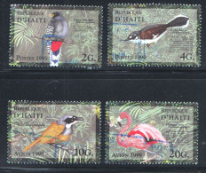 1999  Oiseaux  Sc 909-912  Oblitérés - Haiti