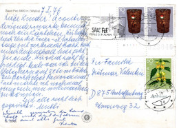 78870 - Schweiz - 1976 - 50Rp Pro Juventute MiF A AnsKte SAAS-FEE -> Westdeutschland - Cartas & Documentos