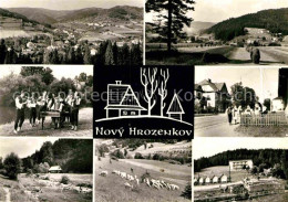 72757047 Novy Hrozenkov Panorama Musikkapelle Schafherde Ferienheim Novy Hrozenk - Tschechische Republik
