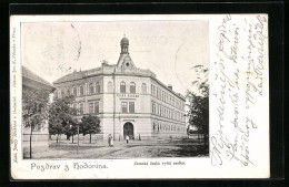 AK Göding / Hodonin, Zemská Ceská Vyssi Realka  - Czech Republic