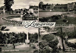 72755203 Bad Lippspringe Kaiser Karls Park Loewenskulptur Fontaene Kurhaus Jorda - Bad Lippspringe