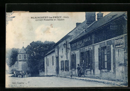 CPA Blaincourt-lès-Précy, Le Café Fenaille Et L`Eglise  - Autres & Non Classés