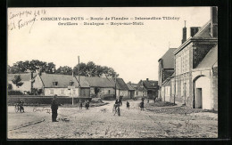 CPA Conchy-les-Pots, Route De Flandre, Internection Tilloloy  - Autres & Non Classés