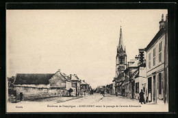 CPA Ribécourt, Une Rue (avant Le Passage De L`armée Allemande)  - Other & Unclassified