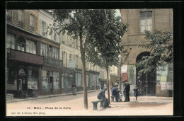 CPA Méru, Place De La Halle  - Autres & Non Classés