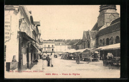 CPA Méru, Place De L`Eglise  - Sonstige & Ohne Zuordnung