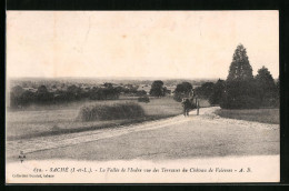 CPA Sache, La Vallee De L`Indre Vue Des Terrasses Du Chateau De Valesnes  - Other & Unclassified