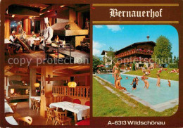 72753320 Wildschoenau Tirol Bernauerhof Restaurant Kamin Swimming Pool Wildschoe - Sonstige & Ohne Zuordnung