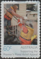 AUSTRALIA - DIE-CUT-USED 2011 60c Queensland Premier's Flood Relief Fund - Evacuation - Gebruikt