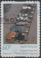 AUSTRALIA - DIE-CUT-USED 2011 60c Queensland Premier's Flood Relief Fund - Flooded Street - Used Stamps