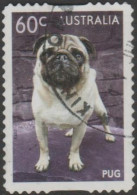 AUSTRALIA - DIE-CUT-USED 2013 60c Dogs - Pug - Used Stamps