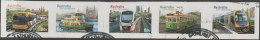 AUSTRALIA - DIE-CUT-USED 2012 $3.00 Capital City Transport - Strip Of Five Backing Attached - Gebruikt