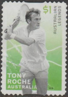AUSTRALIA - DIE-CUT-USED 2016 $1.00 Legends Of Tennis - Tony Roche - Usados
