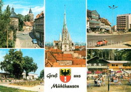 72751833 Muehlhausen  Thueringen Thomas Muentzer Stadt Rabenturm Marienkirche Sc - Mühlhausen