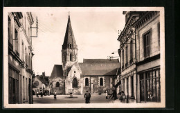 CPA Blere, L`Eglise Et La Rue Du Pont  - Sonstige & Ohne Zuordnung