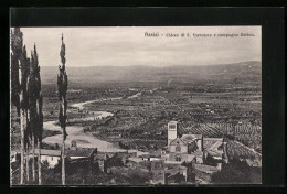 Cartolina Assisi, Chiesa Di S. Francesco E Campagna Umbra  - Otros & Sin Clasificación