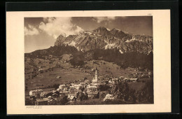 Cartolina Ampezzo, Gesamtansicht Mit Blick Auf Die Kirche  - Altri & Non Classificati