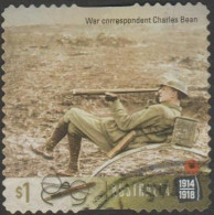 AUSTRALIA - DIE-CUT-USED 2017 $1.00 Centenary Of WWI 1917: War Correspondent - Charles Bean - Gebruikt