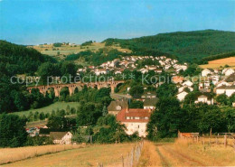 72751616 Bad Endbach Panorama Mit Viadukt Bad Endbach - Altri & Non Classificati