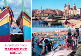 72751610 Marsaxlokk Hafen Basilika Fischer Marsaxlokk - Malte