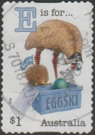 AUSTRALIA - DIE-CUT-USED 2017 $1.00 Fair Dinkum Aussie Alphabet - "E" Is For Emu, Esky, Echidna - Used Stamps
