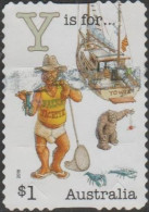 AUSTRALIA - DIE-CUT-USED 2018 $1.00 Fair Dinkum Aussie Alphabet - "Y" Is For Yabby, Yacht - Used Stamps