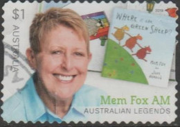 AUSTRALIA - DIE-CUT-USED 2019 $1.00 Legends Of Children's Books - Mem Fox AM - Oblitérés
