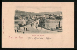 AK Linz A. D. Donau, Blick Auf Brücke Und Urfahr  - Sonstige & Ohne Zuordnung