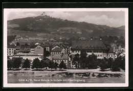 AK Linz A. D. Donau, Neue Schule In Urfahr Mit Pöstlingberg  - Andere & Zonder Classificatie