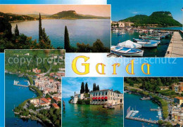 72750172 Garda Lago Di Garda Fliegeraufnahme Hafen Panorama  Garda Lago Di Garda - Other & Unclassified