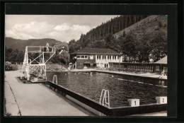 AK Leutenberg I. Th., Partie Am Schwimmbad  - Leutenberg