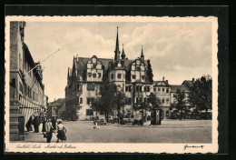 AK Saalfeld A. Saale, Rathaus Auf Dem Markt  - Saalfeld