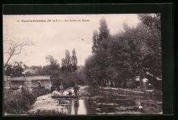 CPA Doue-la-Fontaine, Les Bords Du Douet  - Doue La Fontaine