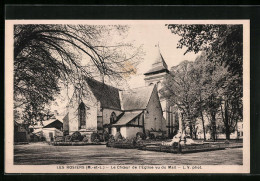 CPA Les Rosiers, Le Choeur De L`eglise Vu Du Mail  - Autres & Non Classés