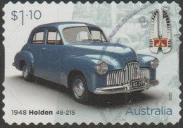 AUSTRALIA - DIE-CUT-USED 2021 $1.10 Holden Australian Icon - 1948 Holden 48-215 - Motor Vehicle - Oblitérés