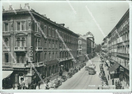 Bd570 Cartolina Fiume Via Mazzini Tram 1942 Croazia - Other & Unclassified
