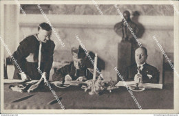 Bz586 Cartolina Roma Conciliazione Italia Vaticano Firma Del Trattato Mussolini - Andere & Zonder Classificatie