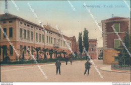 Bo408 Cartolina Salsomaggiore Via Alla Stazione  Provincia Di Parma - Parma