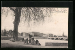 CPA Saumur, L`Hotel De Ville, Le Theatre  - Saumur