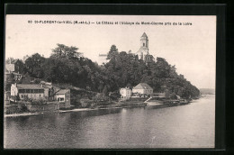 CPA St-Florent-le-Vieil, Le Coteau Et L`Abbaye Du Mont-Glonne Pris De La Loire  - Altri & Non Classificati