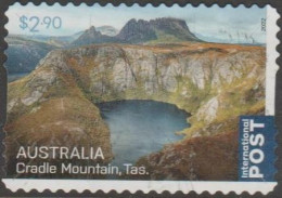 AUSTRALIA - DIE-CUT-USED 2022 $2.90 Aerial Views - Cradle Mountain, Tasmania, International - Used Stamps