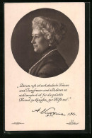 AK Kaiserin Auguste Victoria Königin Von Preussen, Seitliches Portrait Der Monarchin  - Royal Families