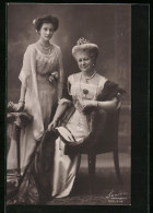 AK Kaiserin Auguste Victoria Königin Von Preussen, Die Monarchin Mit Der Prinzessin  - Familias Reales