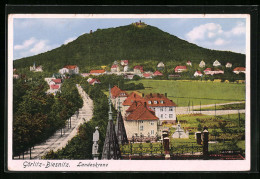 AK Görlitz-Biesnitz, Gesamtansicht Mit Landeskrone  - Goerlitz